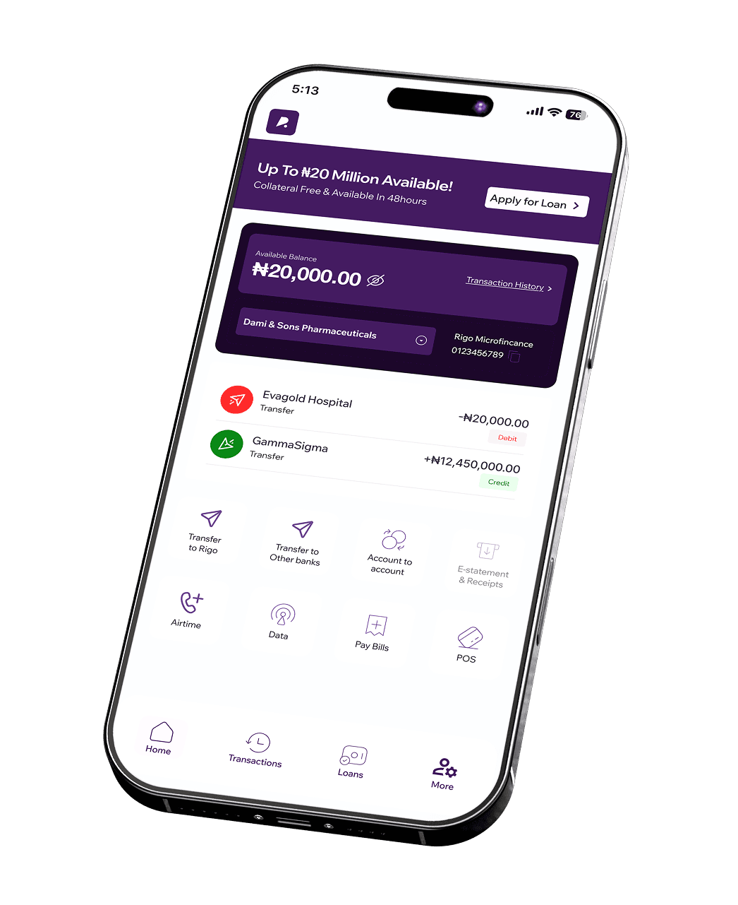 Rigo Finance App